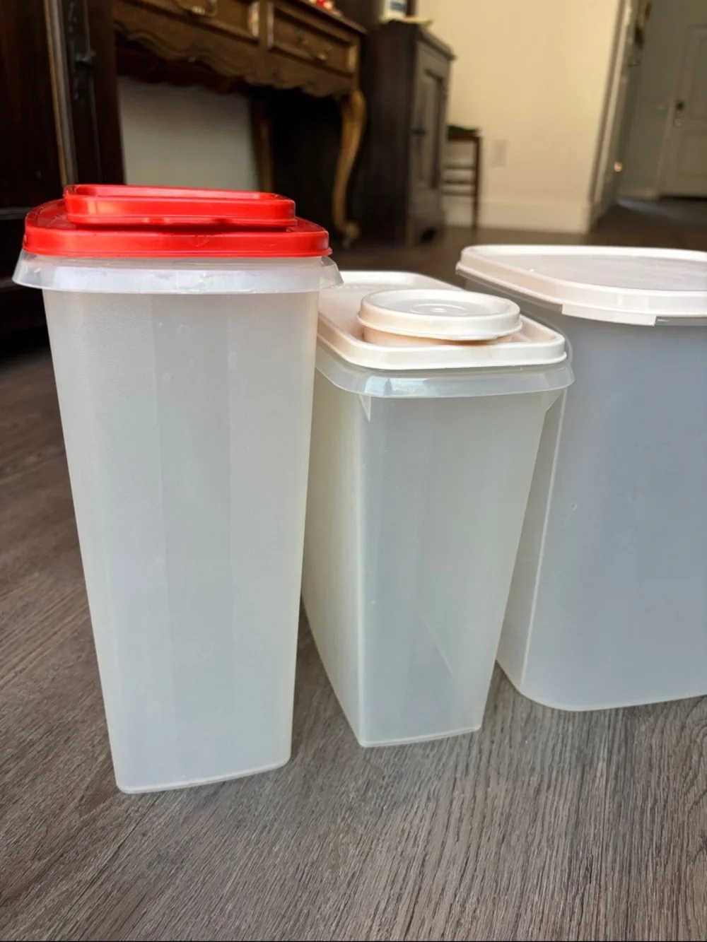 Tupperware Modular Mates Bundle, Store-n-Pour, Cereal, and Large Square with Lid